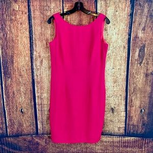 Jessica Howard Hot Pink Linen Tank Dress
